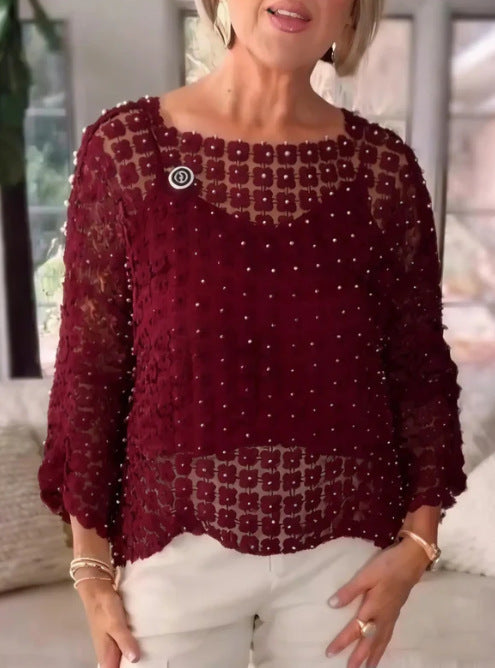 Womens Stylish Casual Top With A Sophisticated High-end Vibe