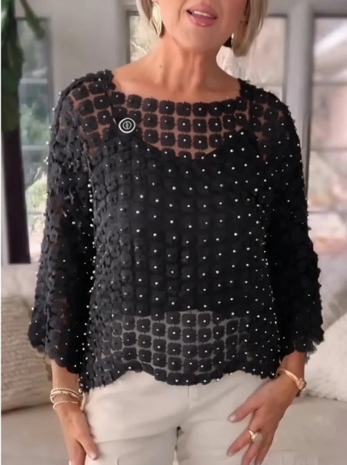 Womens Stylish Casual Top With A Sophisticated High-end Vibe